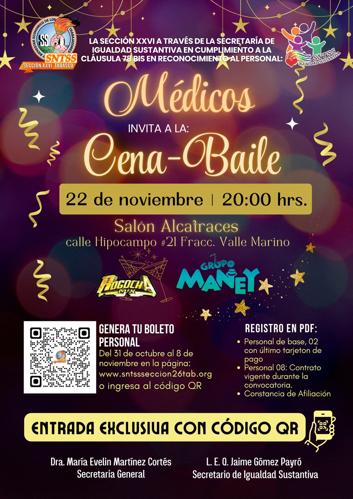 CENA-BAILE PERSONAL MÉDICO 2024